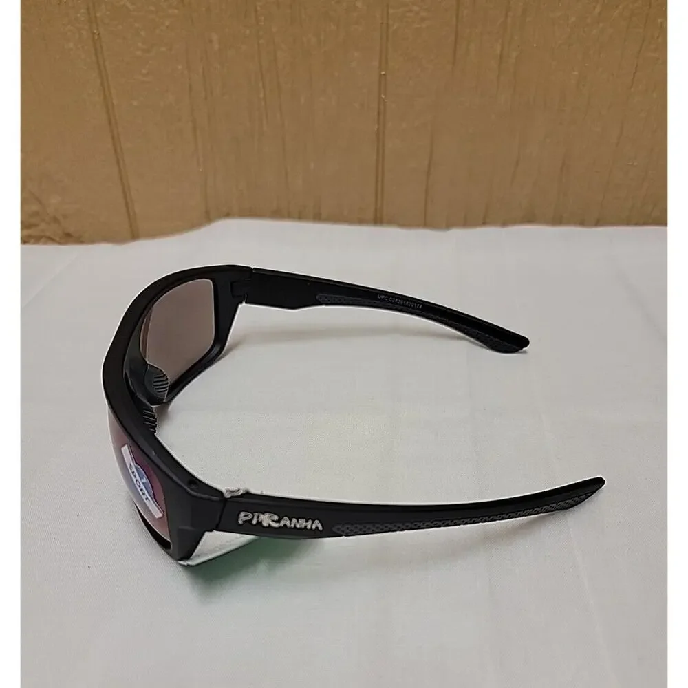 Piranha Sport 1 Sunglasses 100% UVA Protection Style # 62017 Black Wrap